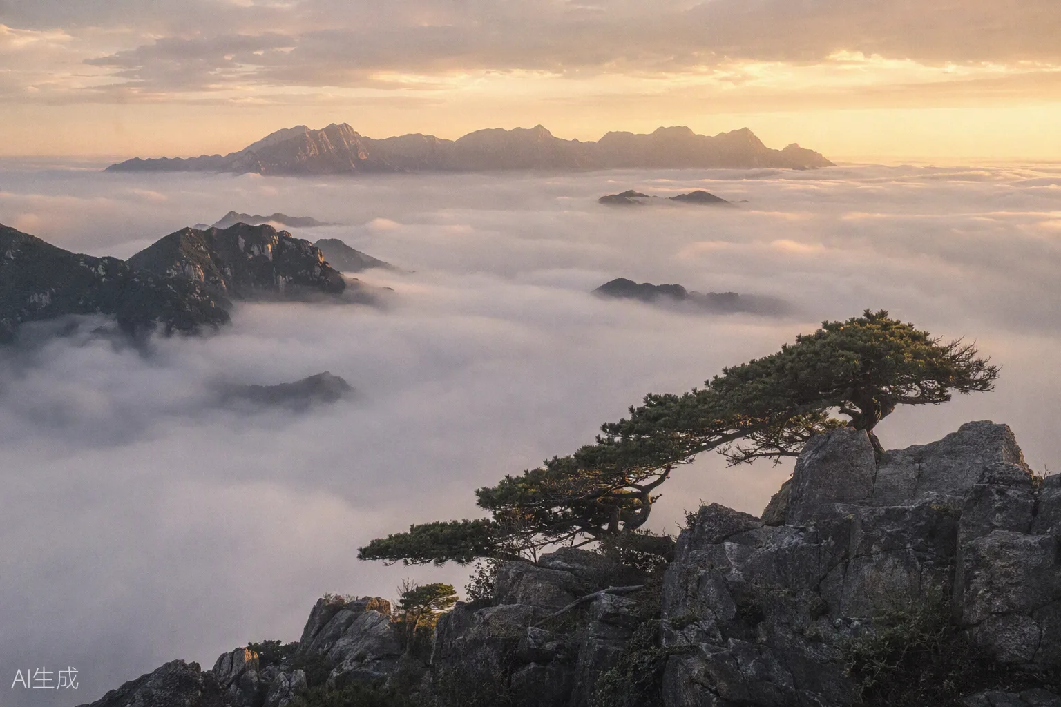 Qingliang Peak, sea of clouds
