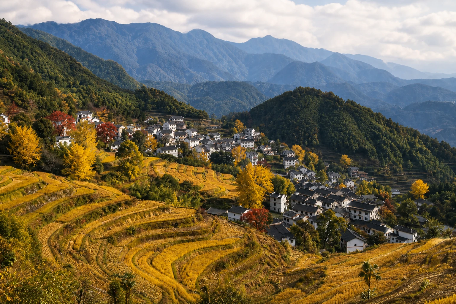 指南村秋色